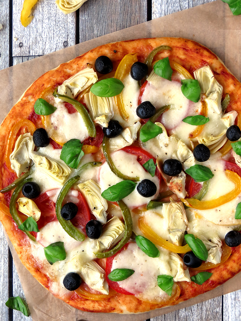 Veggie Pizza | YummyAddiction.com