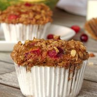 Pumpkin Cranberry Oatmeal Muffins - Perfect For A Delicious Guilt Free Breakfast!
