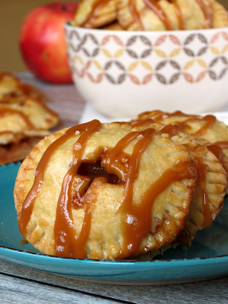Salted Caramel Apple Hand Pies | YummyAddiction.com