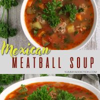 Mexican meatball soup pinterest pin