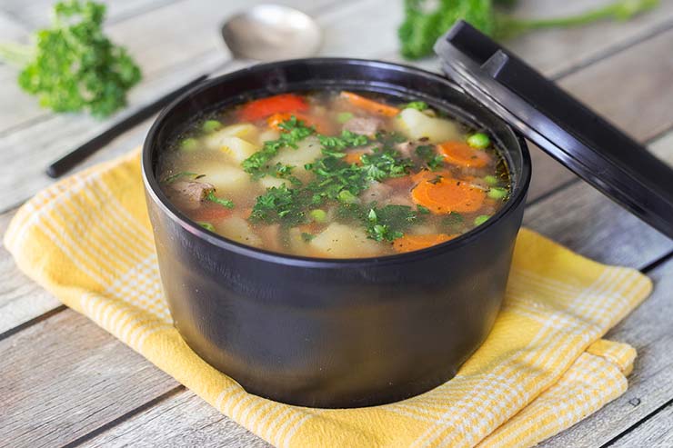 This is the best vegetable beef soup recipe you have ever tried! It is hearty, comforting and so flavorful! | yummyaddiction.com