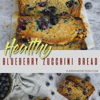 Healthy blueberry zucchini bread pinterest pin