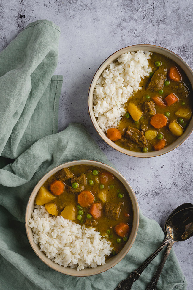Slow cooker Japanese beef curry