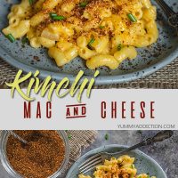 Kimchi mac and cheese pinterest pin