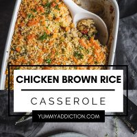Chicken brown rice casserole pinterest pin