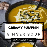 Pumpkin ginger soup pinterest pin