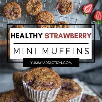 Strawberry mini muffins pinterest pin