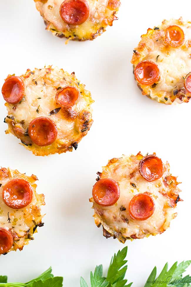 Easy Low Carb Mini Pizza Muffins Recipe With Zucchini
