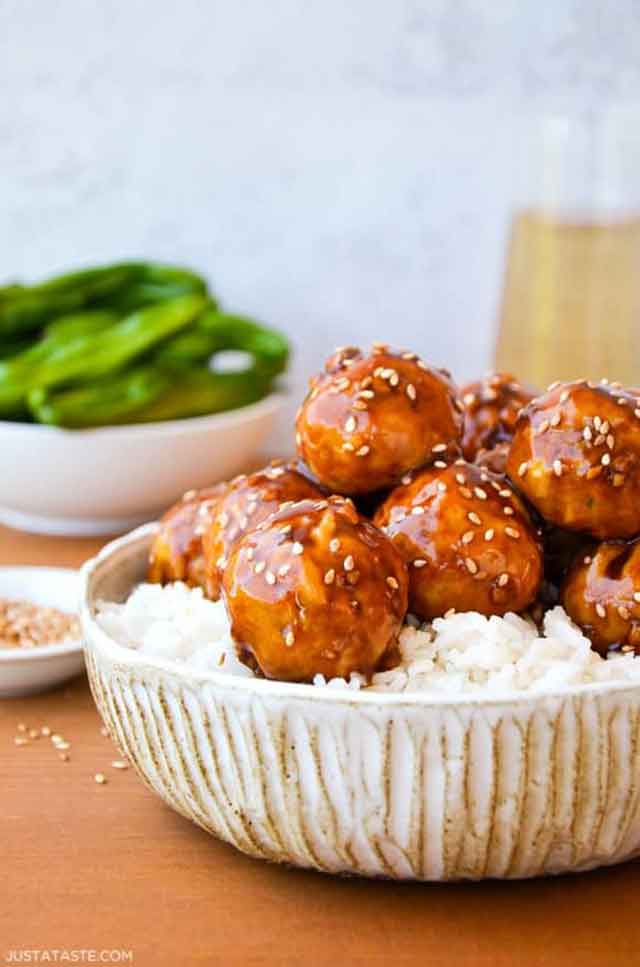 Baked Teriyaki Chicken Meatballs