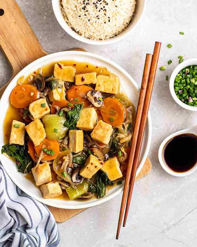 Vegan Tofu Chop Suey