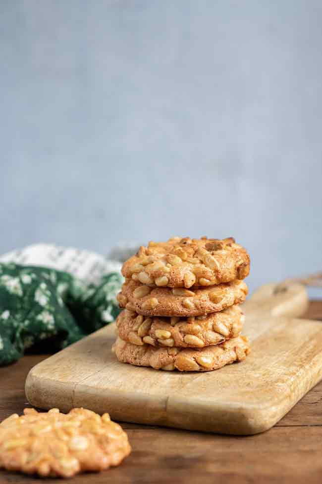 Brown Butter Oatmeal Pine Nut Cookies