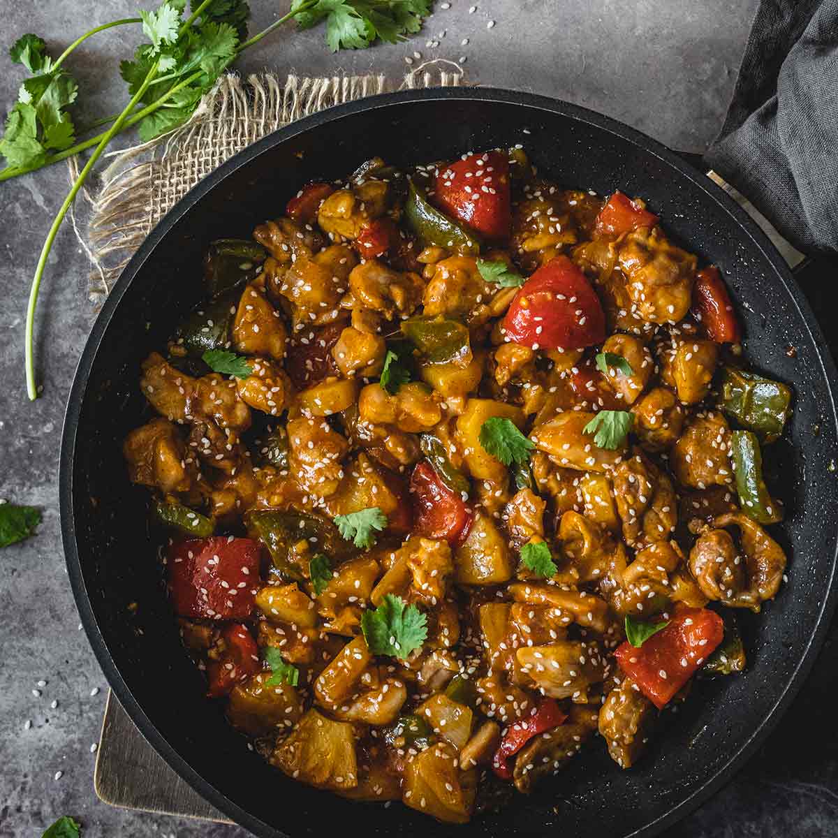 Chinese chicken with pineapple featured image