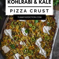 Kohlrabi pizza crust pinterest pin