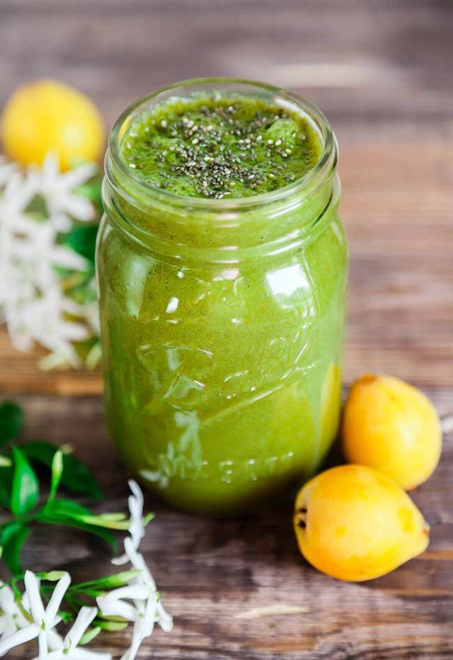 Spinach Loquat Smoothie
