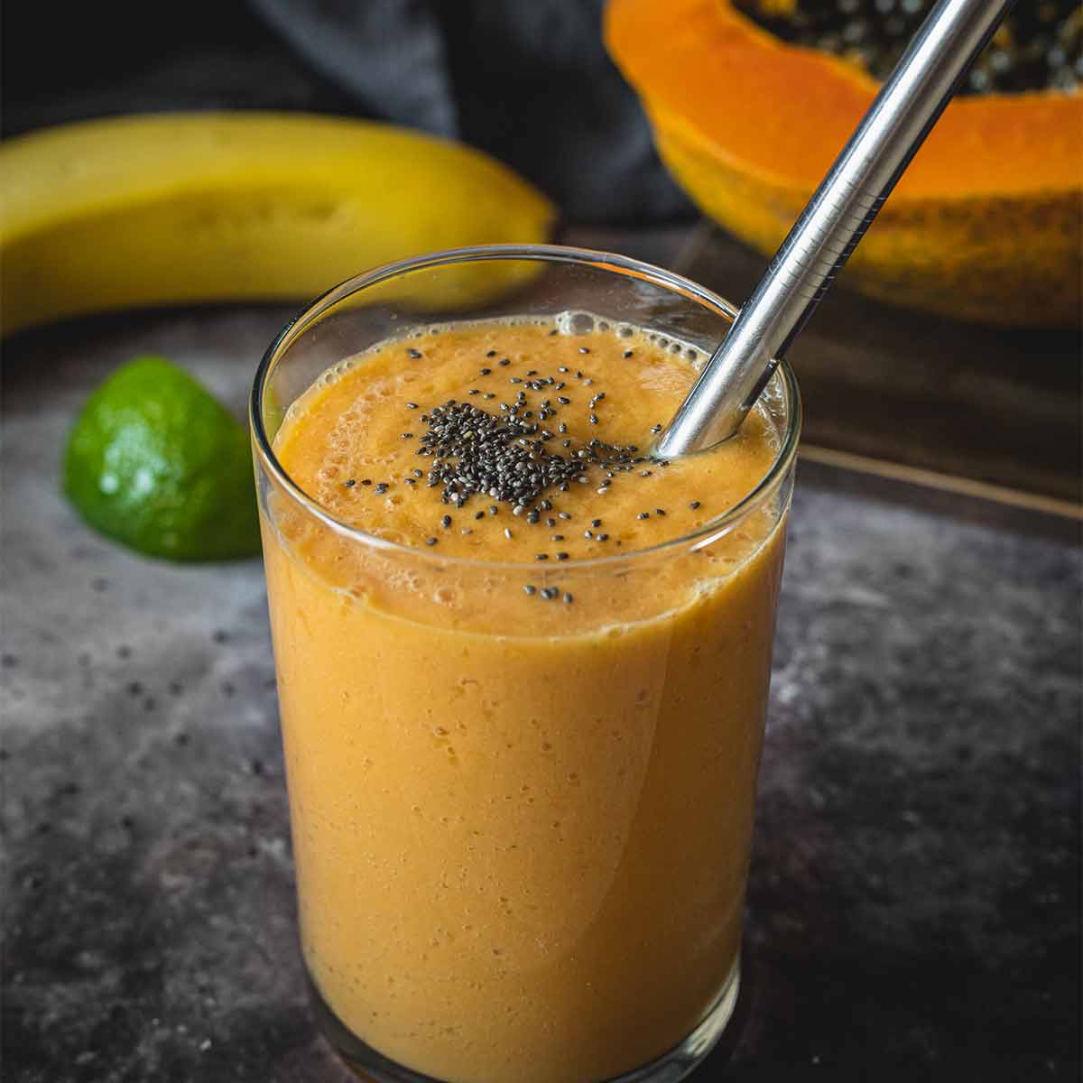Papaya smoothie featured image
