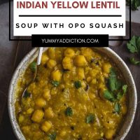 Yellow lentil soup pinterest pin
