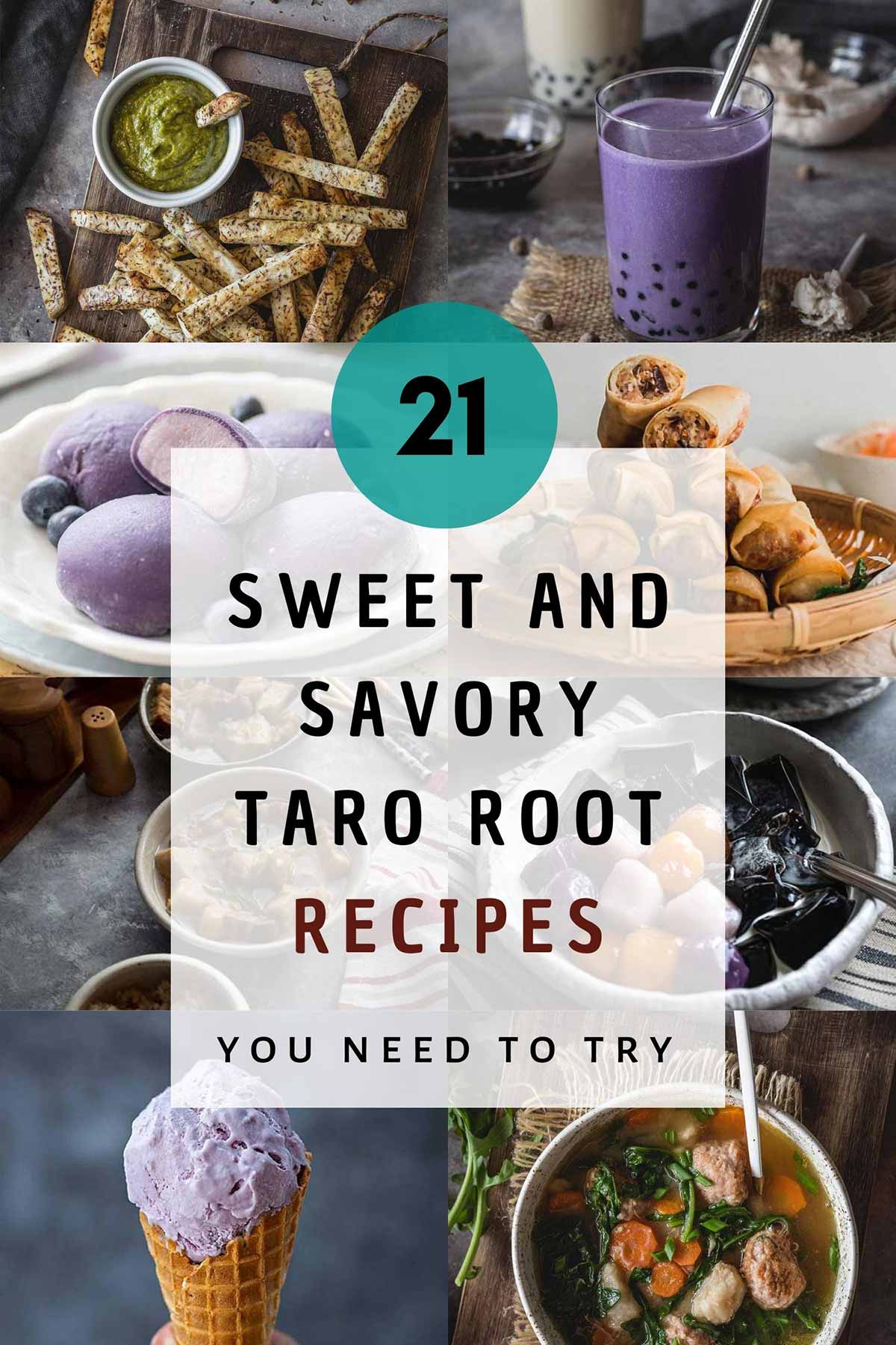 Taro root recipes featured image