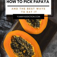 How to pick papaya pinterest pin