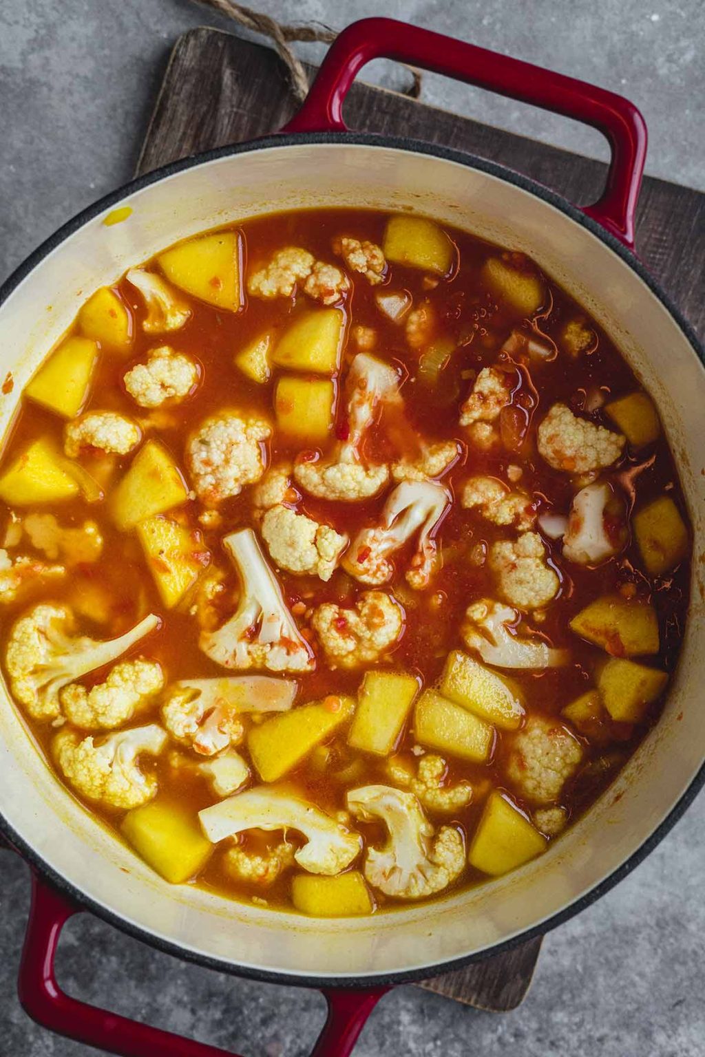 Creamy Cauliflower Lentil Soup Yummy Addiction