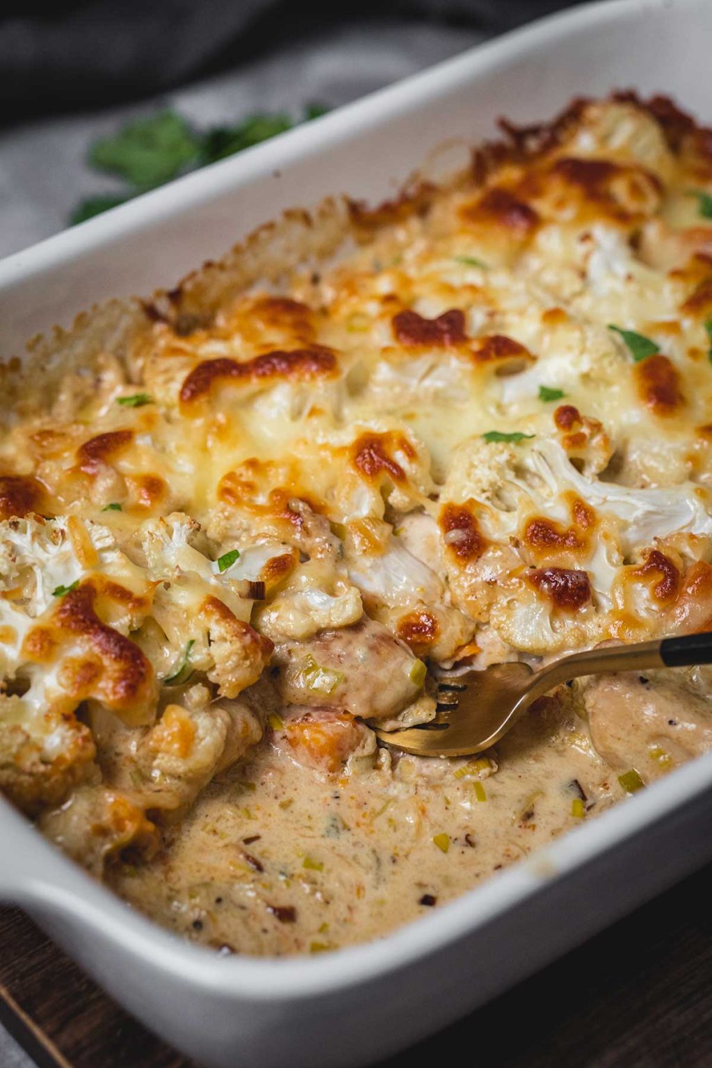 Chicken Cauliflower Casserole with Butternut Squash