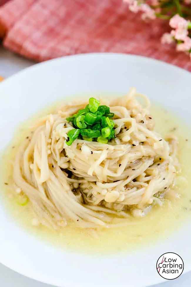 Garlic Butter Enoki Mushrooms