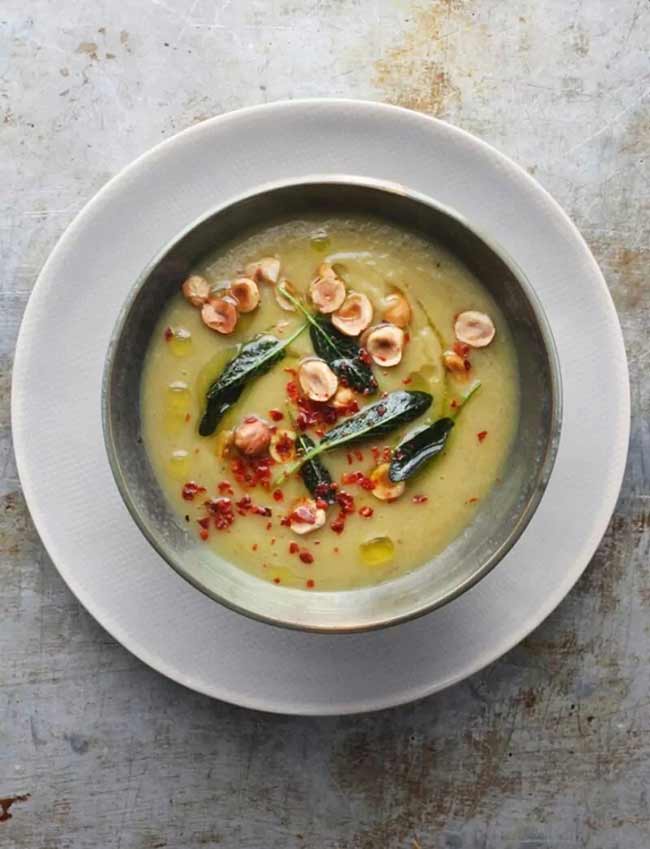 Jerusalem Artichoke & Hazelnut Soup