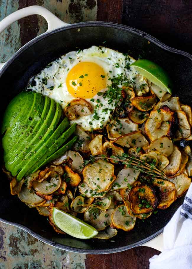 Sunchoke Breakfast Skillet
