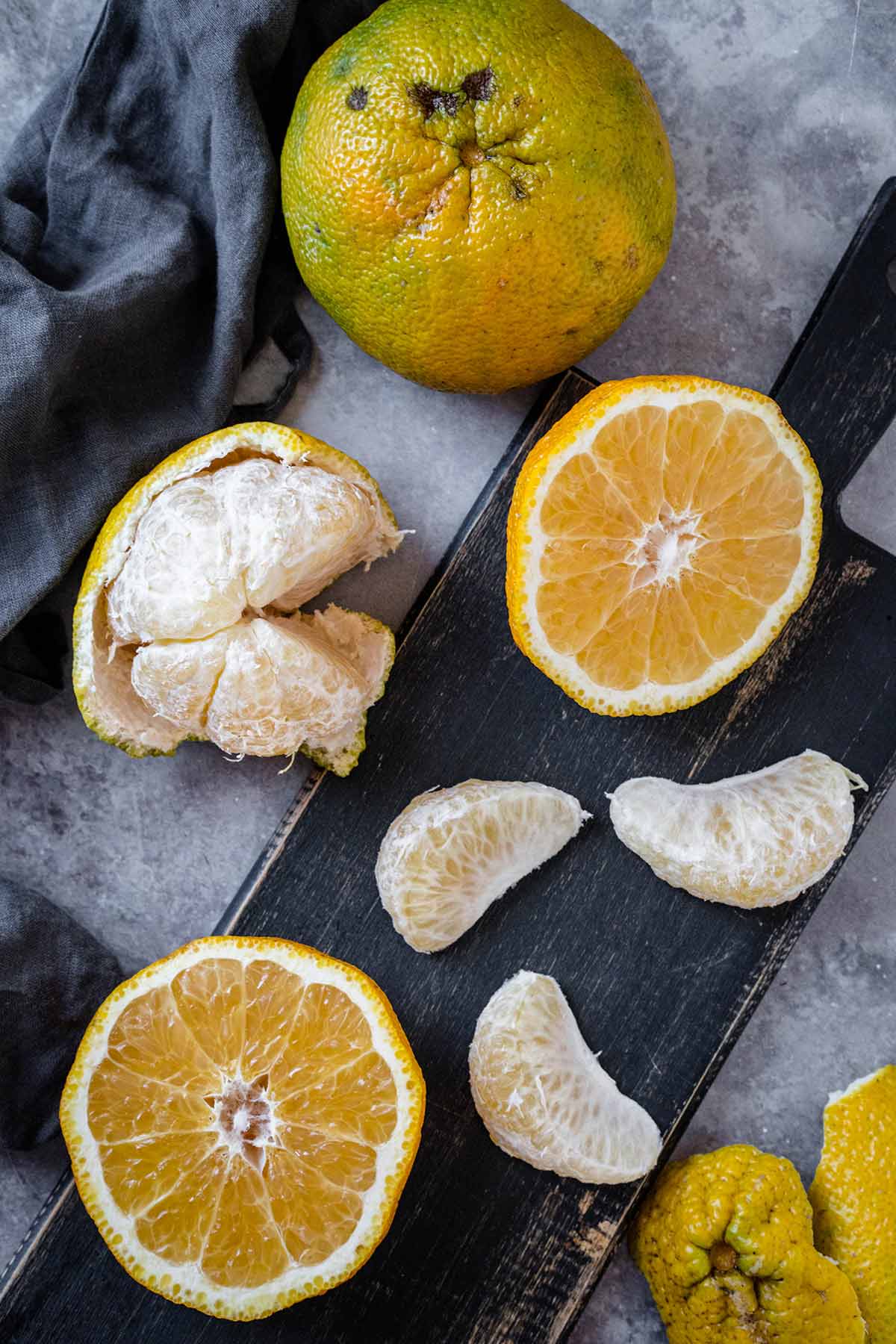 Halved uniq fruit