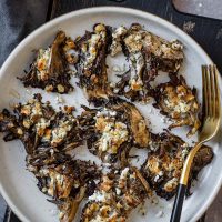 Roasted Maitake mushrooms featured