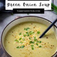 Green onion and potato soup