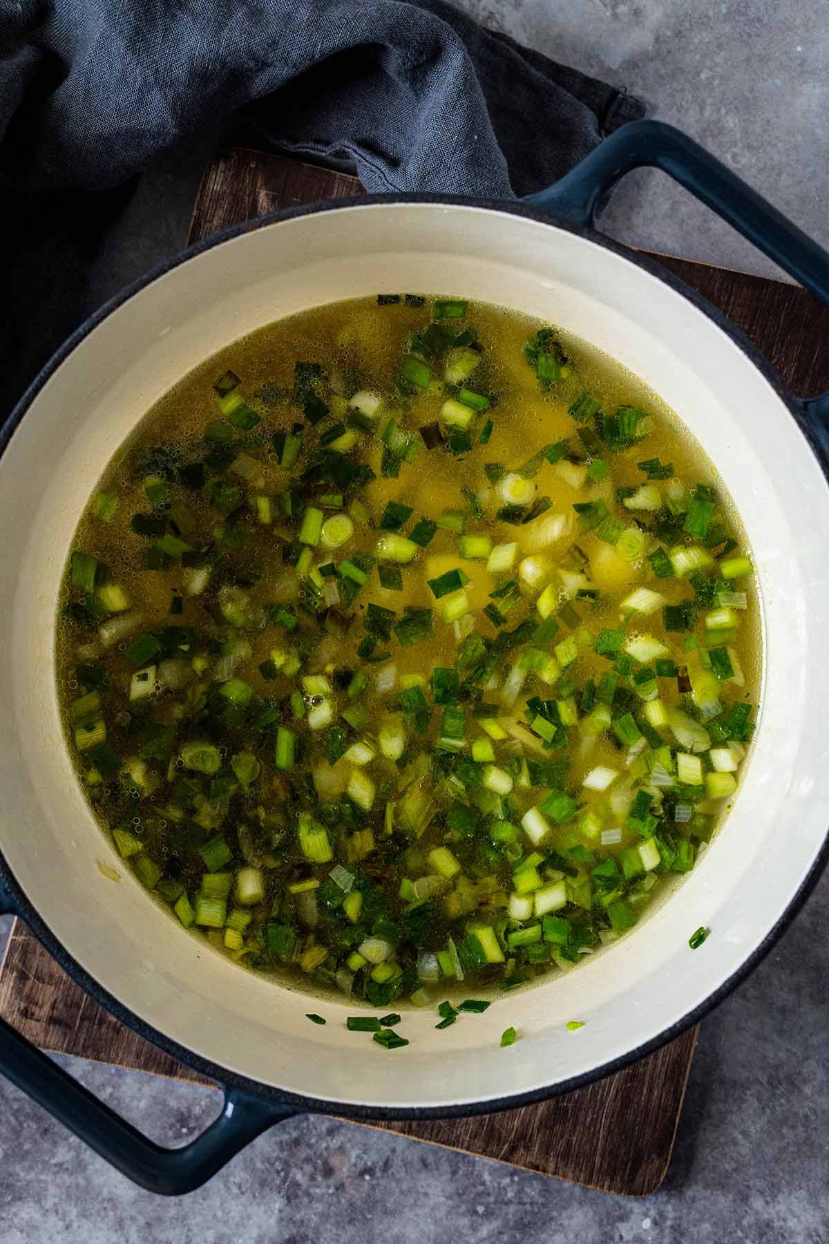 Scallion soup