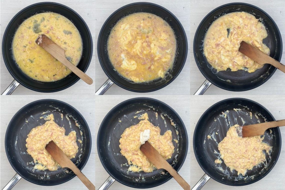 Scrambled Eggs with Sour Cream - Yummy Addiction